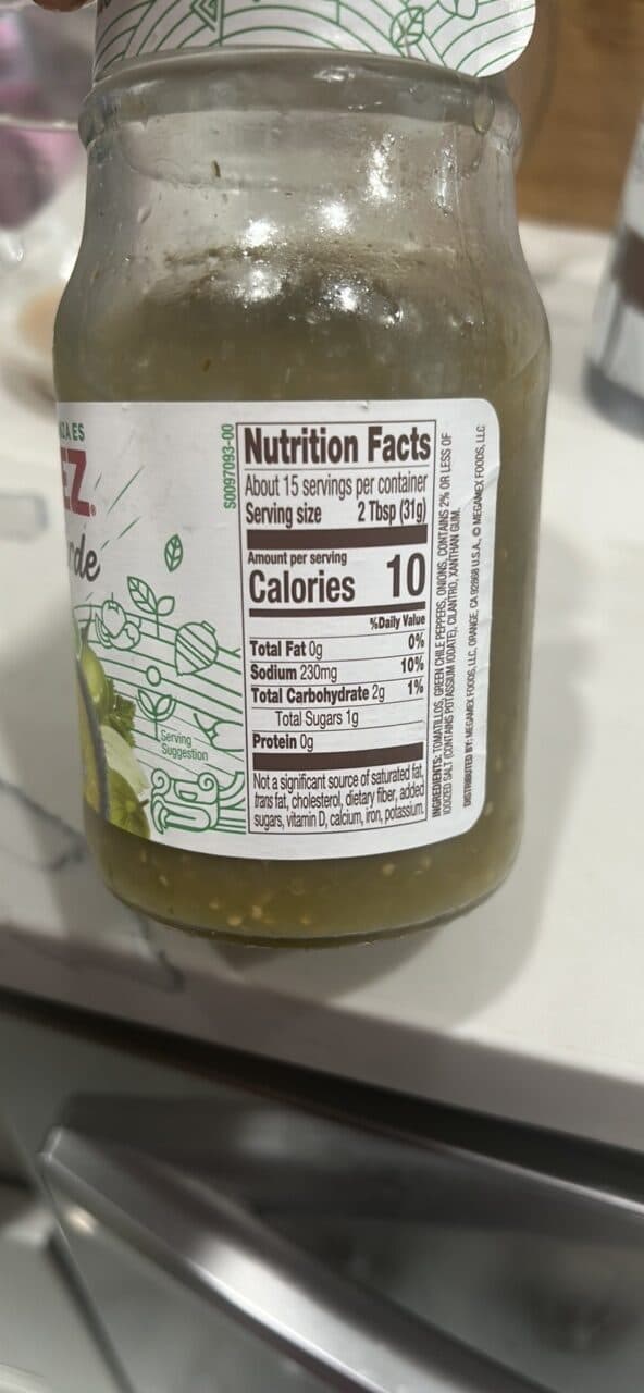Herdez Salsa Verde Mild packshot