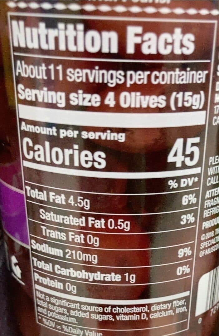 Musco Family Olive Co. Pitted Kalamata Greek Olives packshot