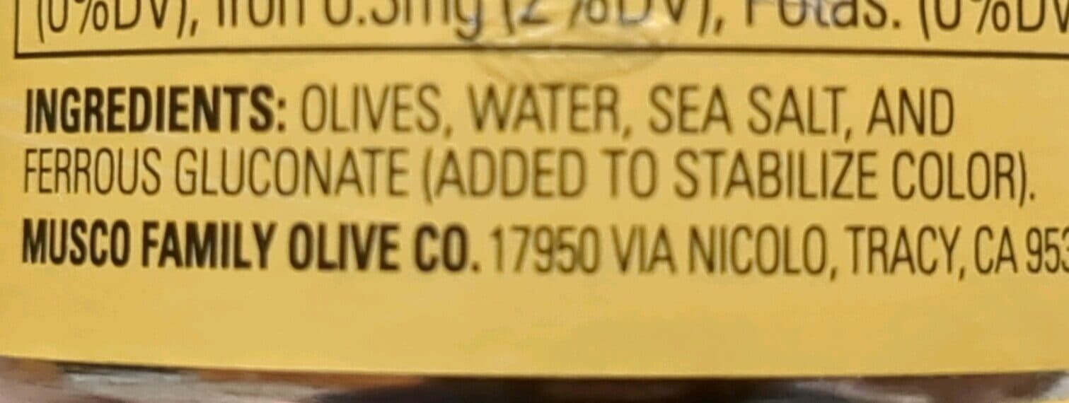 Musco Family Olive Co. Sliced California Ripe Olives packshot
