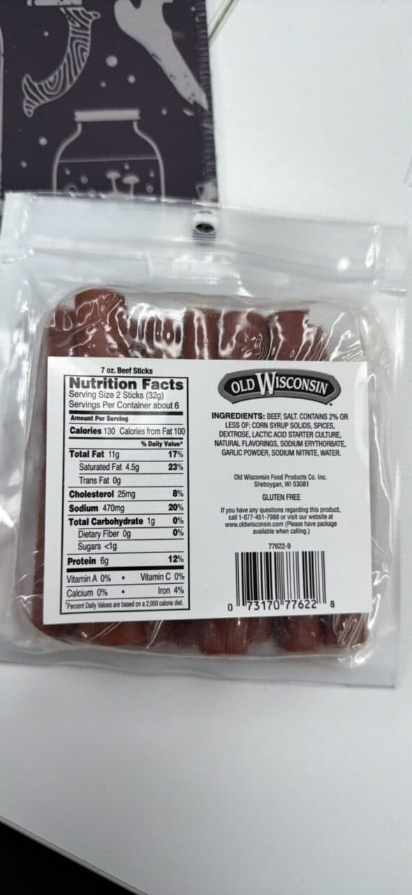 Old Wisconsin Beef Sticks Smoked Sausage packshot