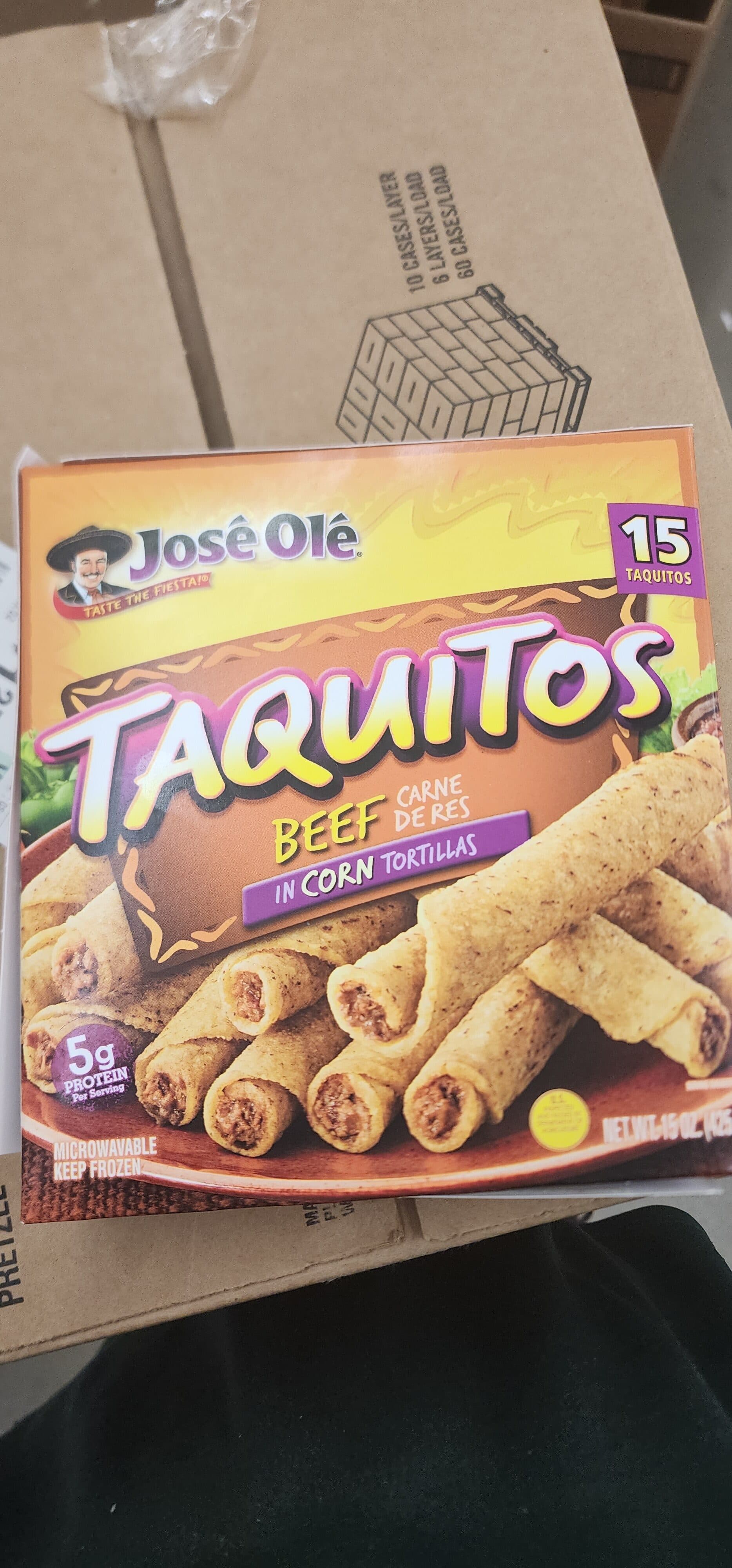 Jose Ole Taquitos beef in corn tortillas packshot