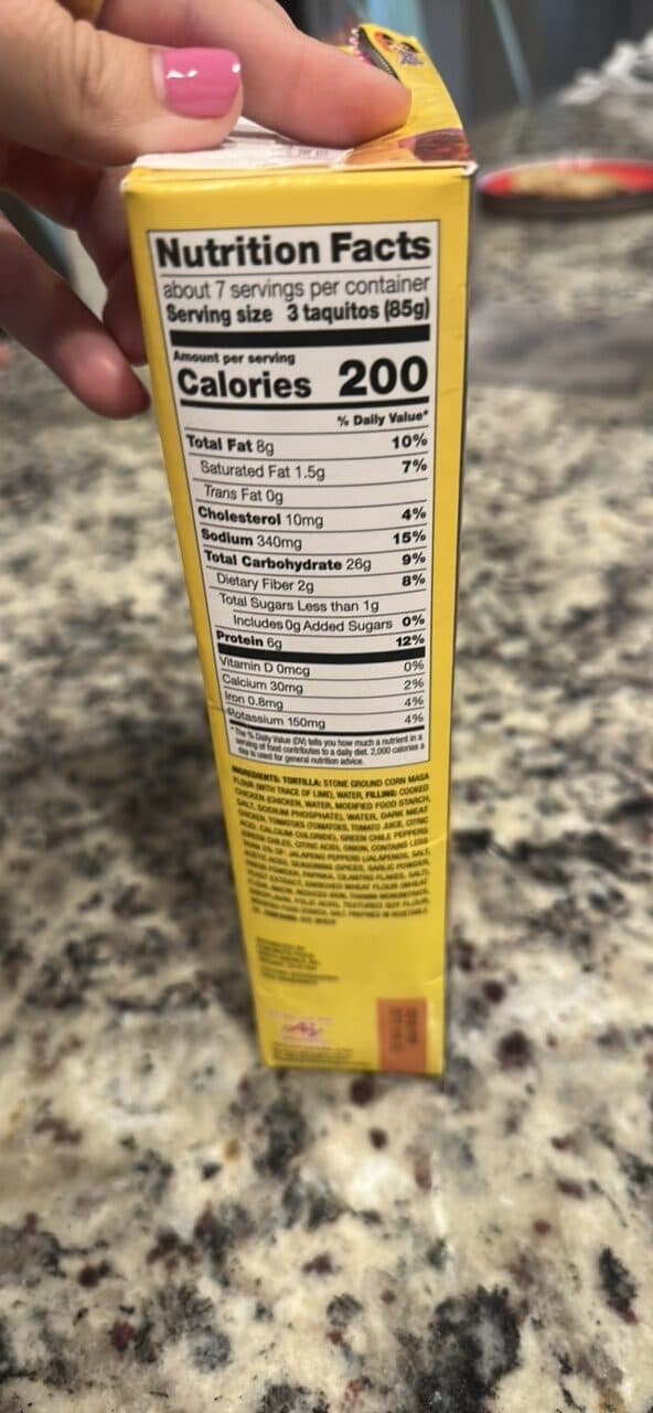 José Olé Taquitos Chicken in Corn Tortillas packshot