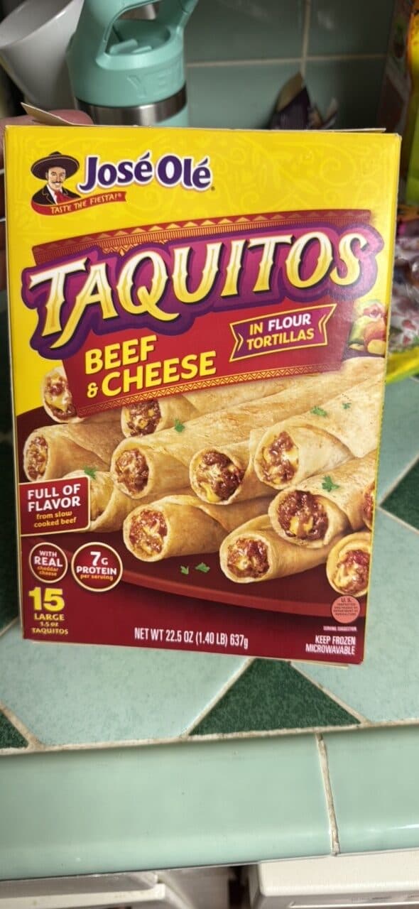 José Olé Taquitos Beef & Cheese in Flour Tortillas packshot