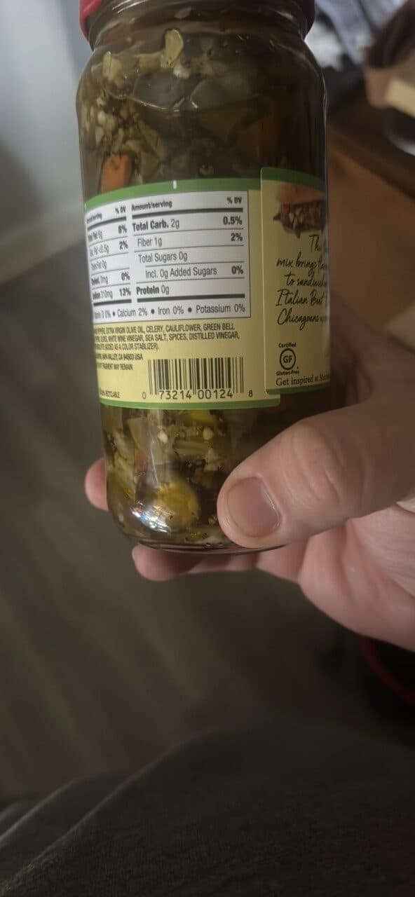 Mezzetta Hot Chicago Style Giardiniera Sandwich Mix packshot