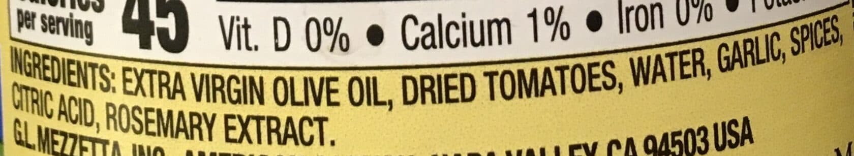Mezzetta Sun-Ripened Dried Tomatoes packshot