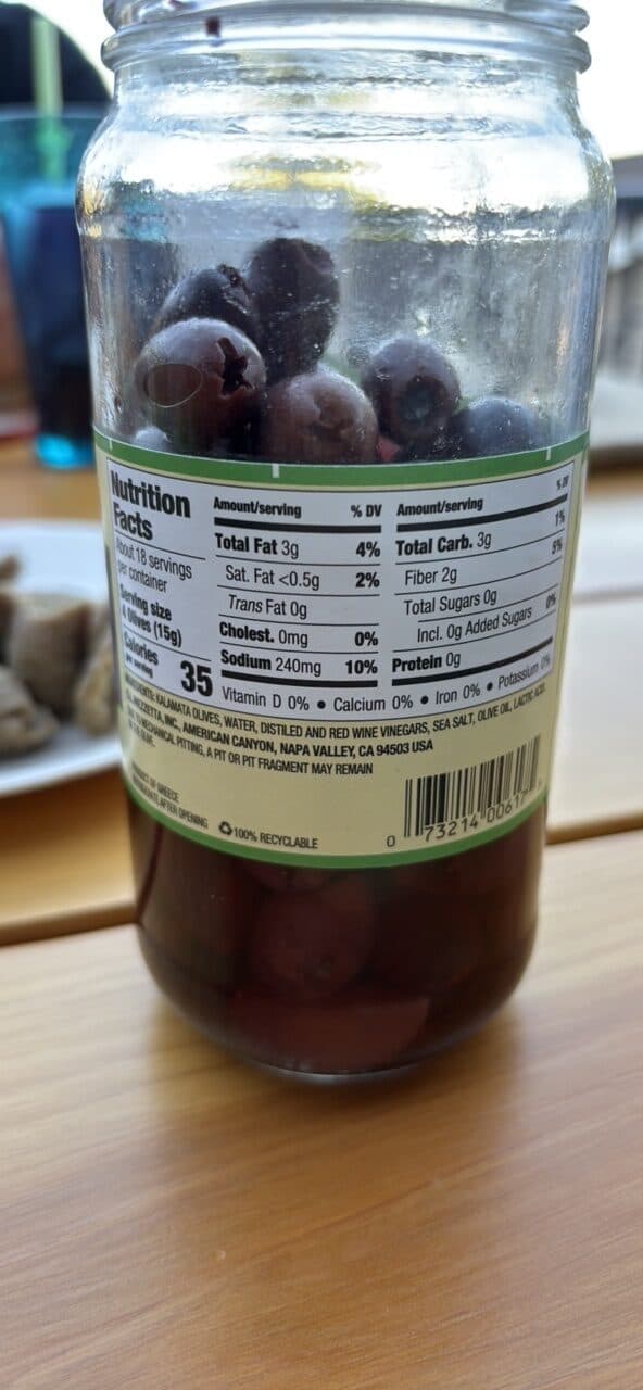 Mezzetta Pitted Greek Kalamata Olives packshot