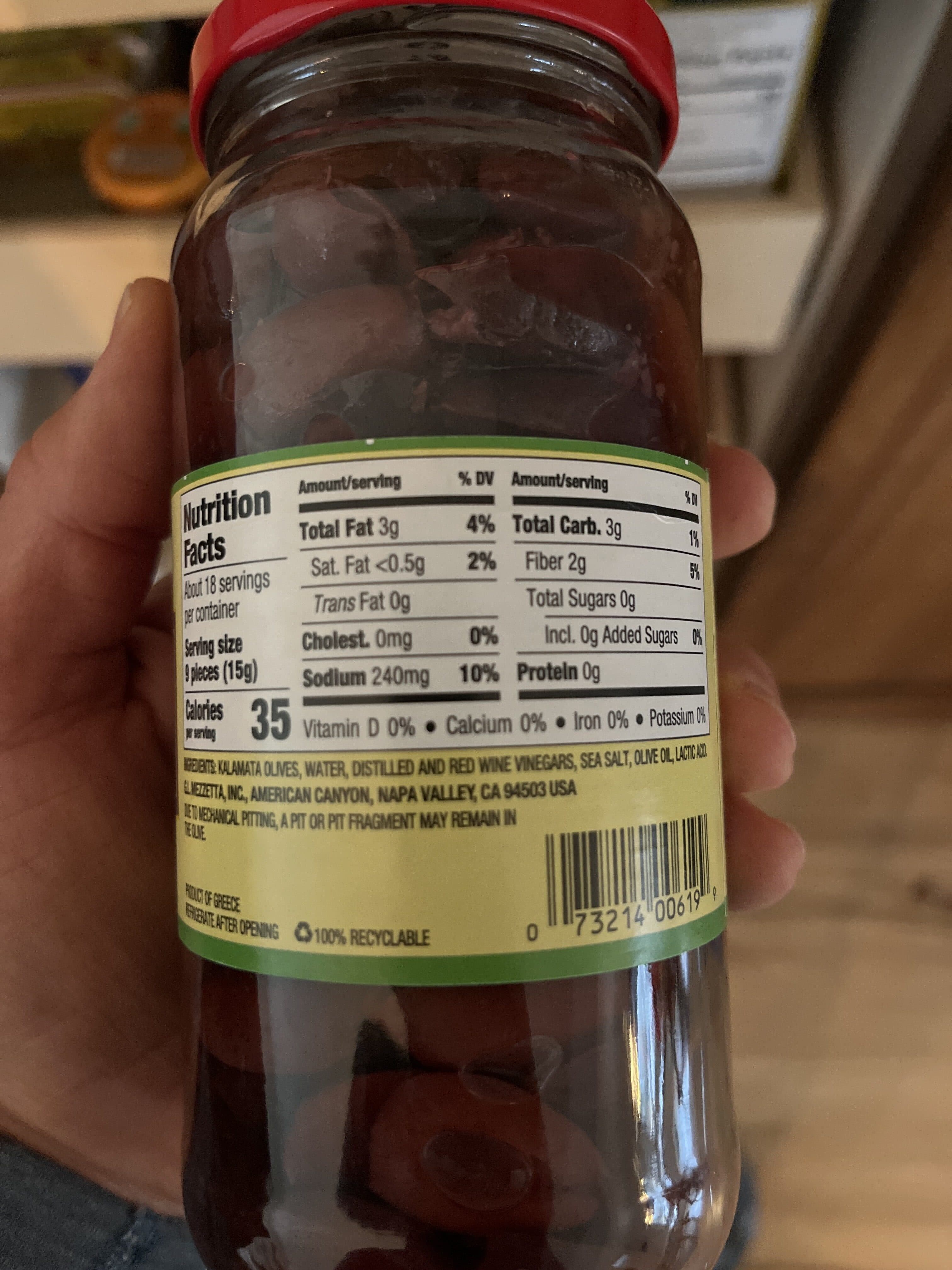 Mezzetta Sliced Greek Kalamata Olives packshot