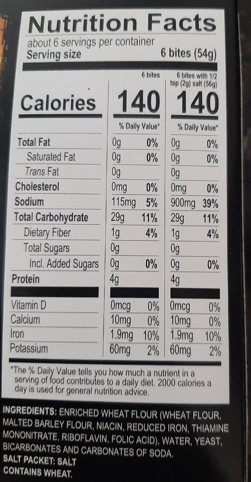 J&J Snack Foods Corp Super pretzels soft pretzels packshot
