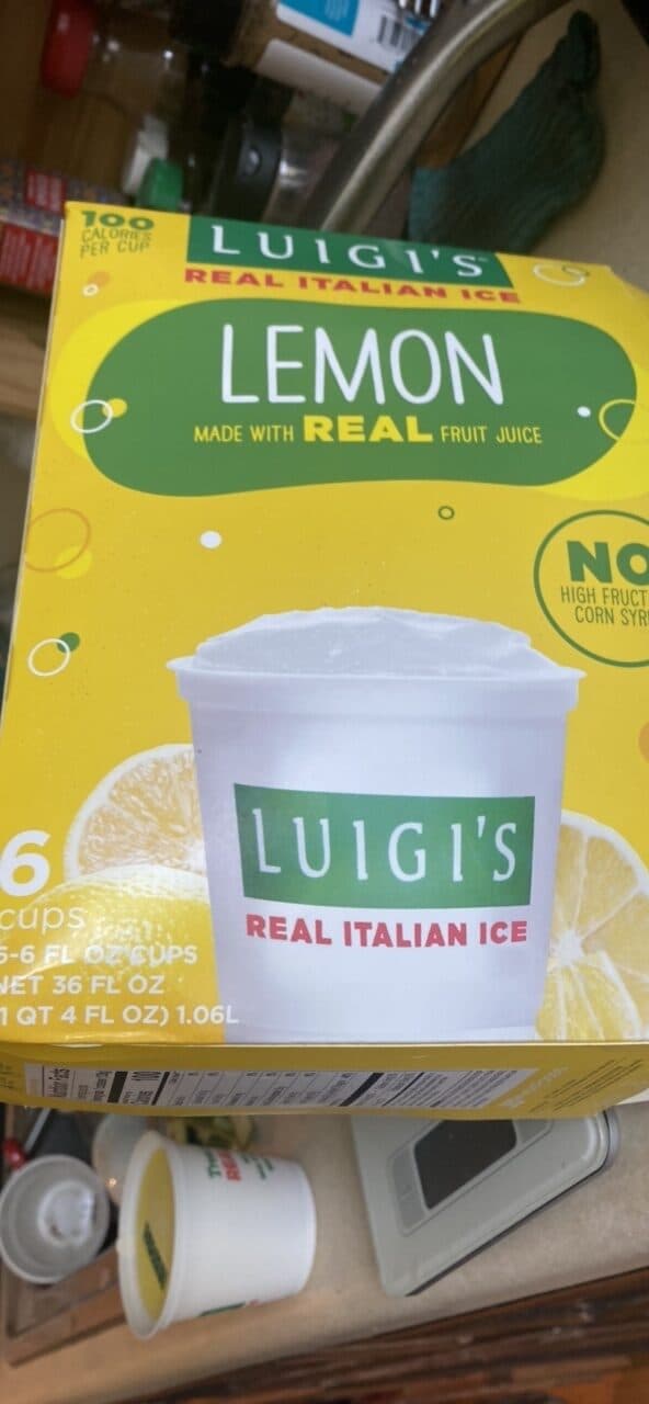 Luigi's Lemon Real Italian Ice packshot