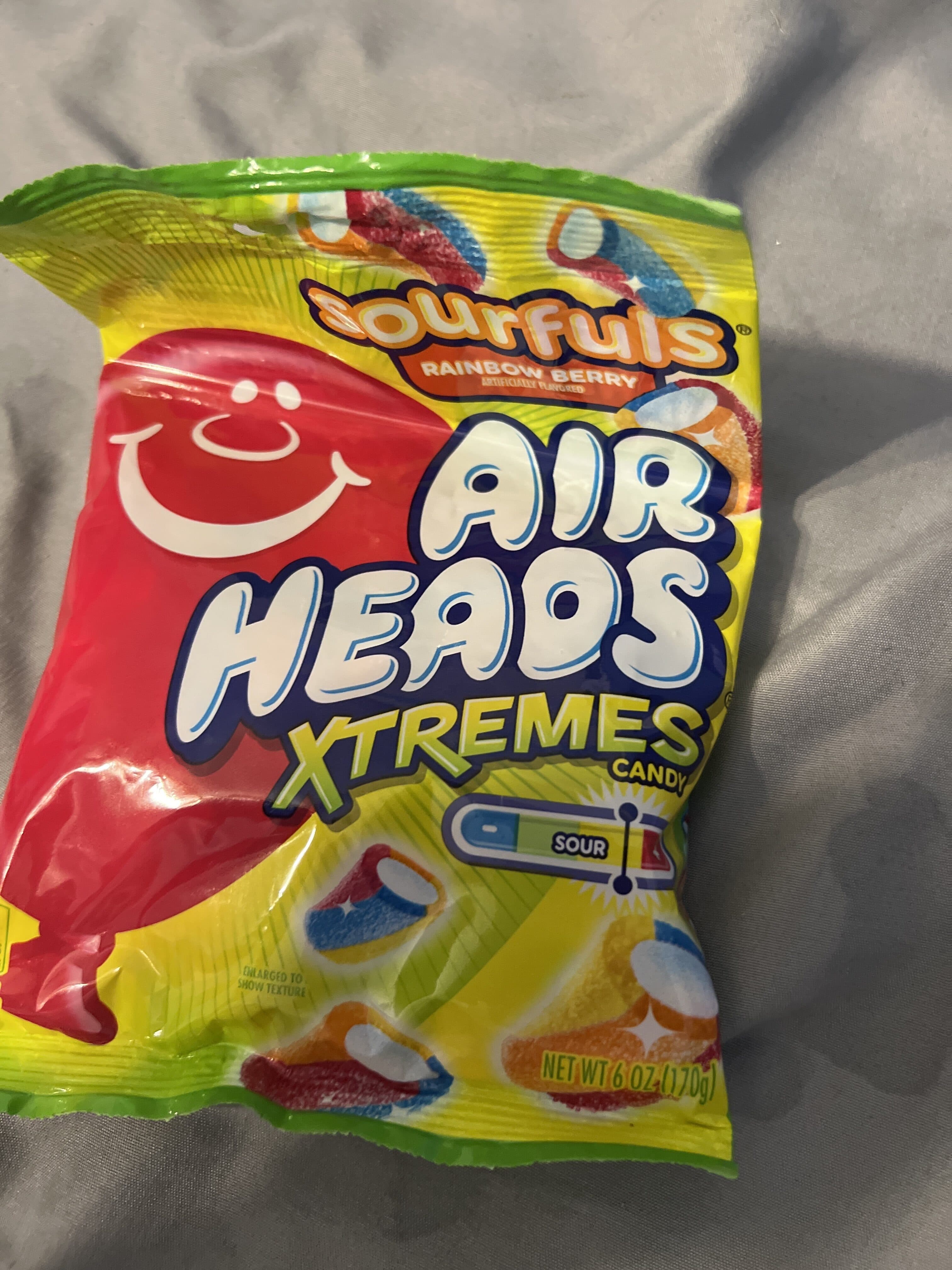 Air Heads Xtremes rainbow berry sourfuls peg bag packshot