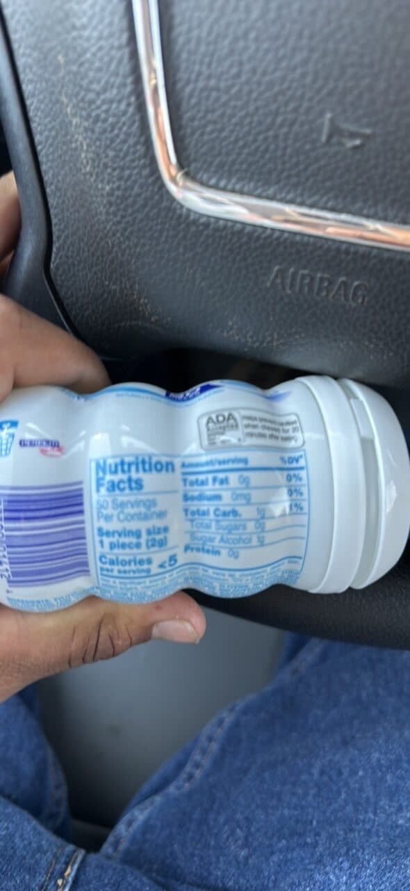 mentos mentos PURE WHITE gum packshot