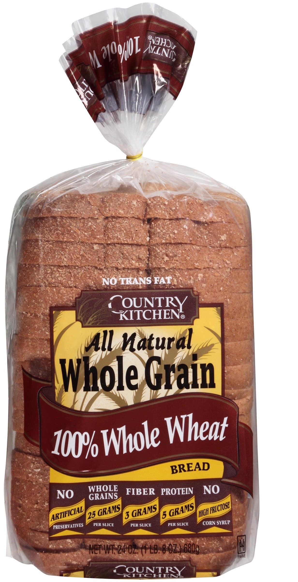 Country Kitchen 100% Whole Wheat Bread packshot