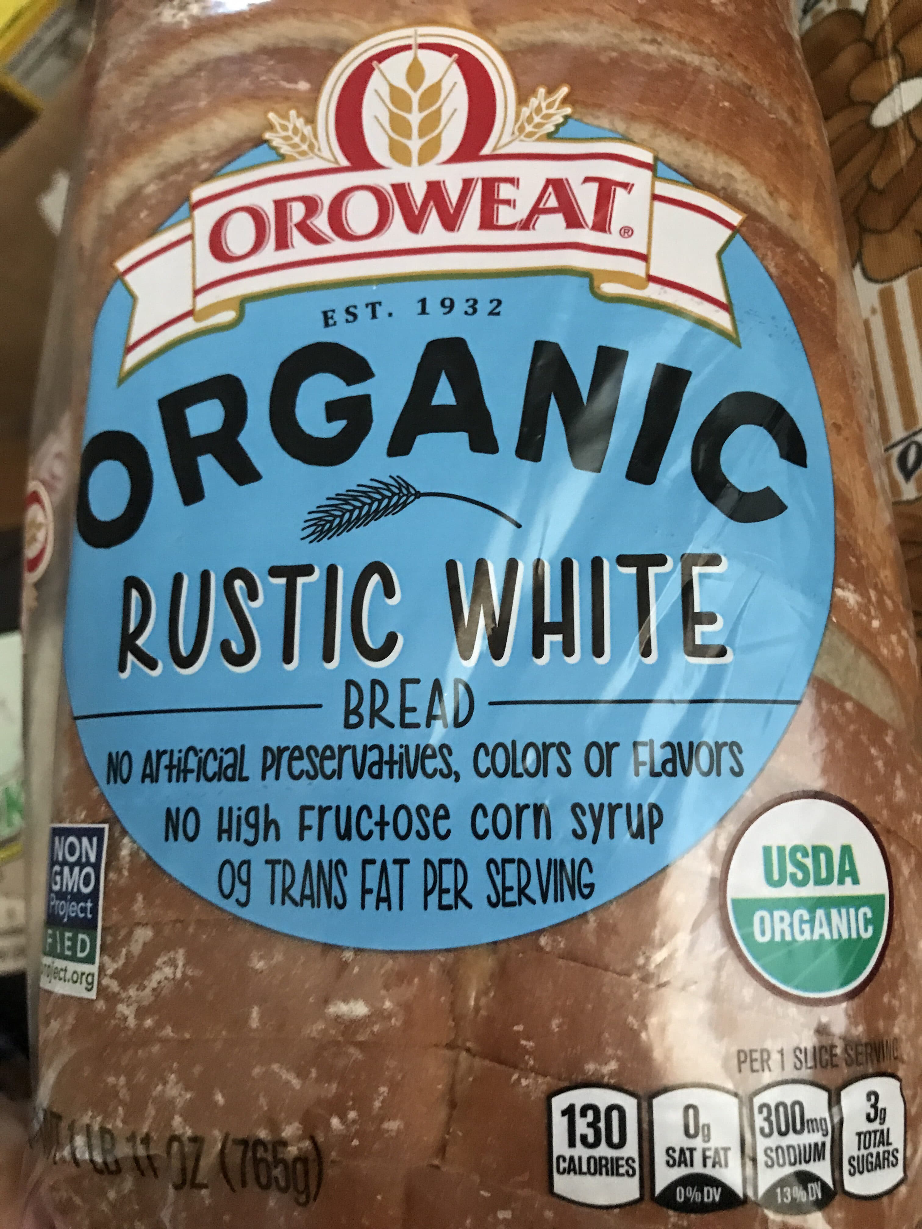 Oroweat 100% whole wheat bread packshot