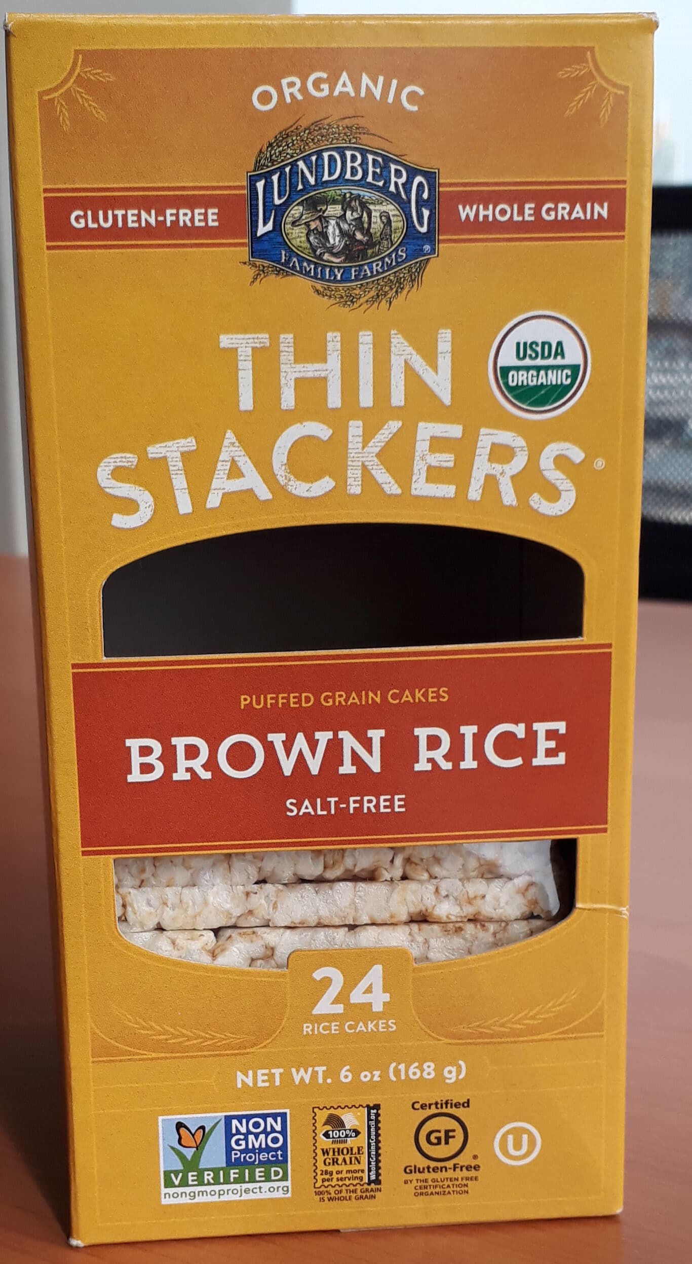 Lundberg Family Farms ROC Rice Cake Thins, Salt Free packshot