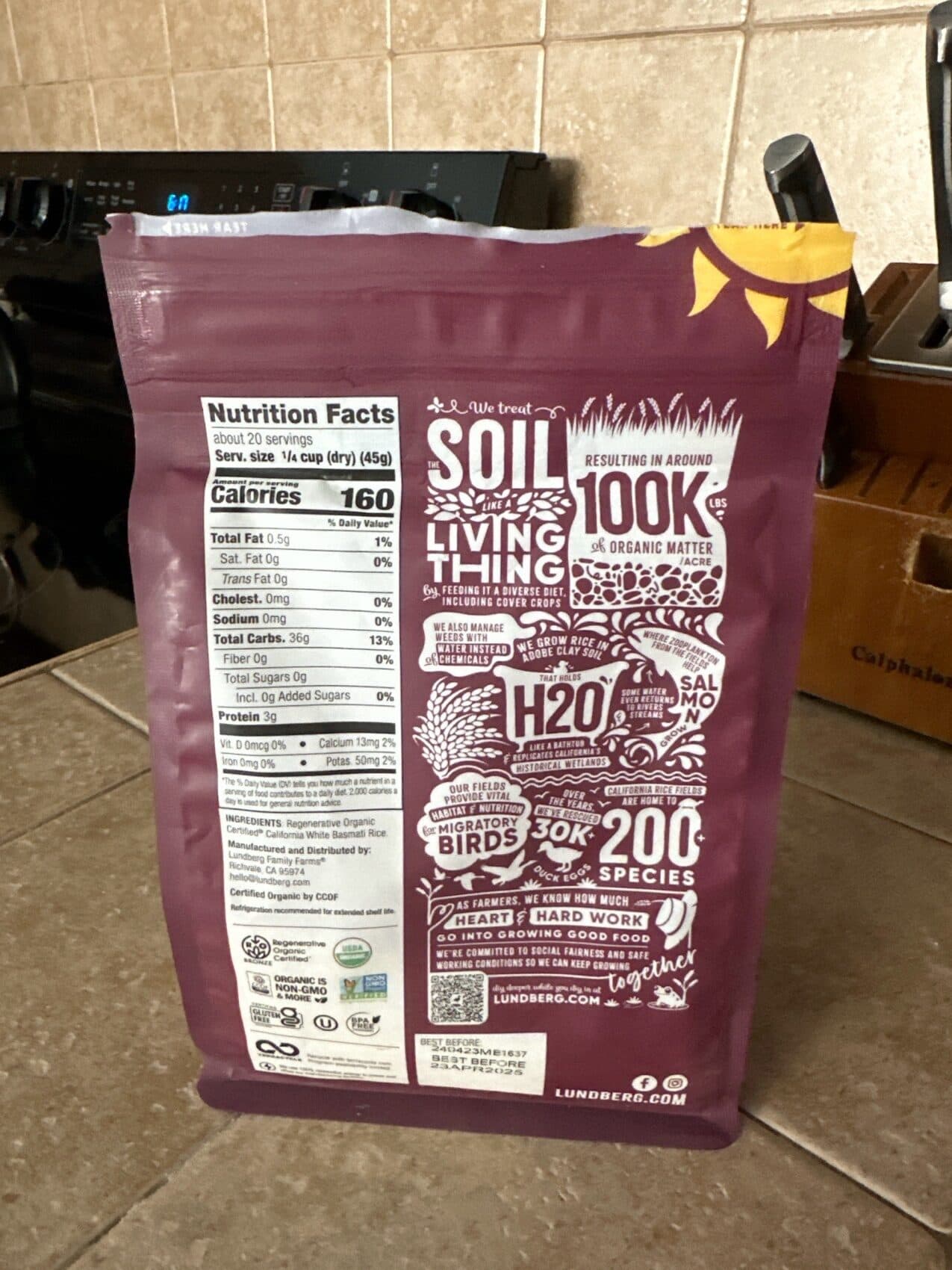 Lundberg ROC White Basmati Rice imp packshot