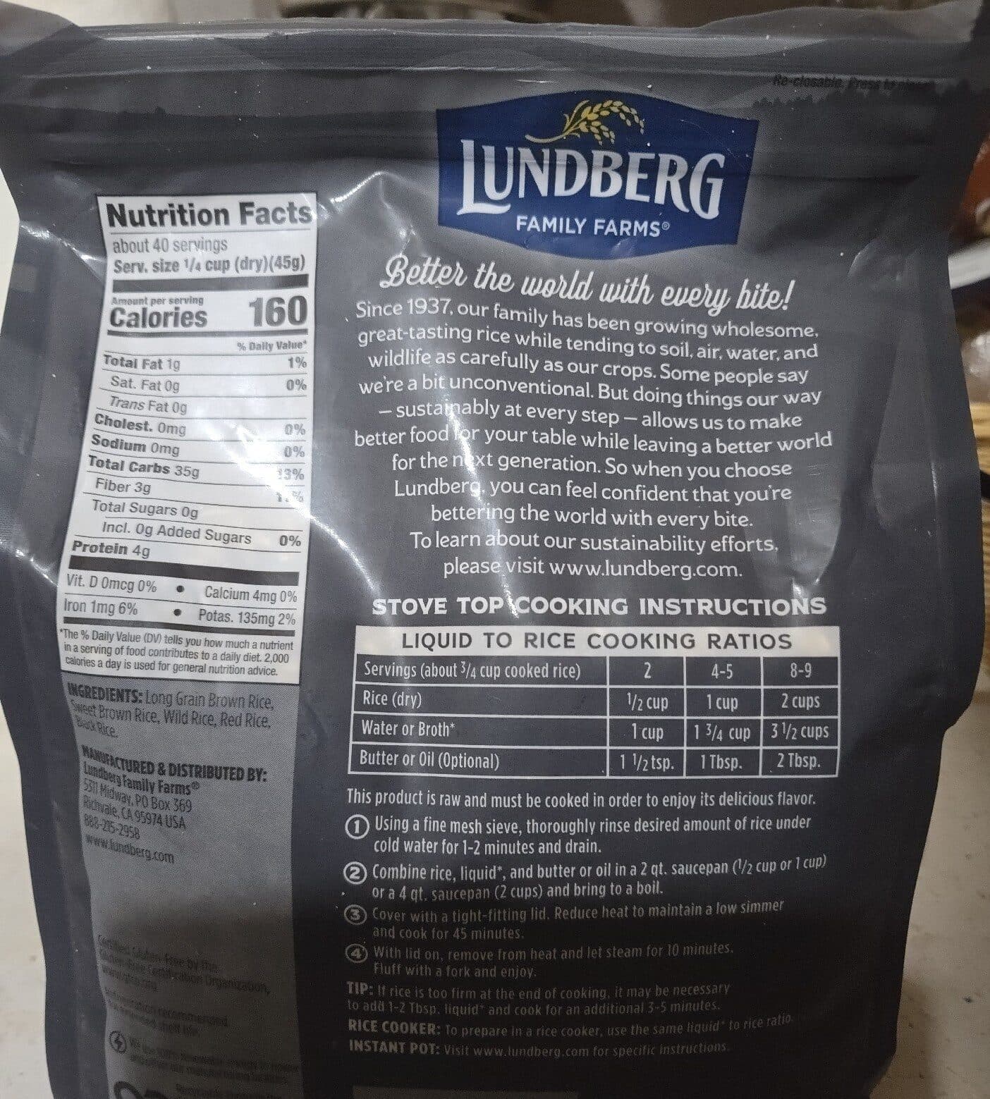 Lundberg Family Farms Wild Blend Gourmet Rice packshot