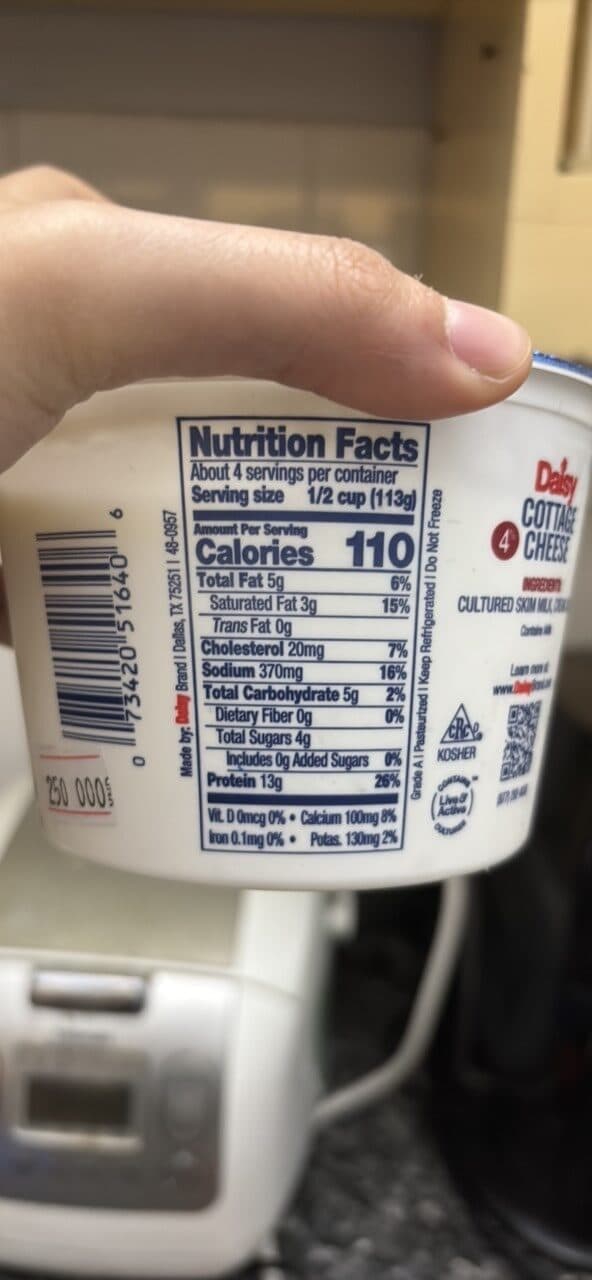 Daisy Cottage Cheese packshot