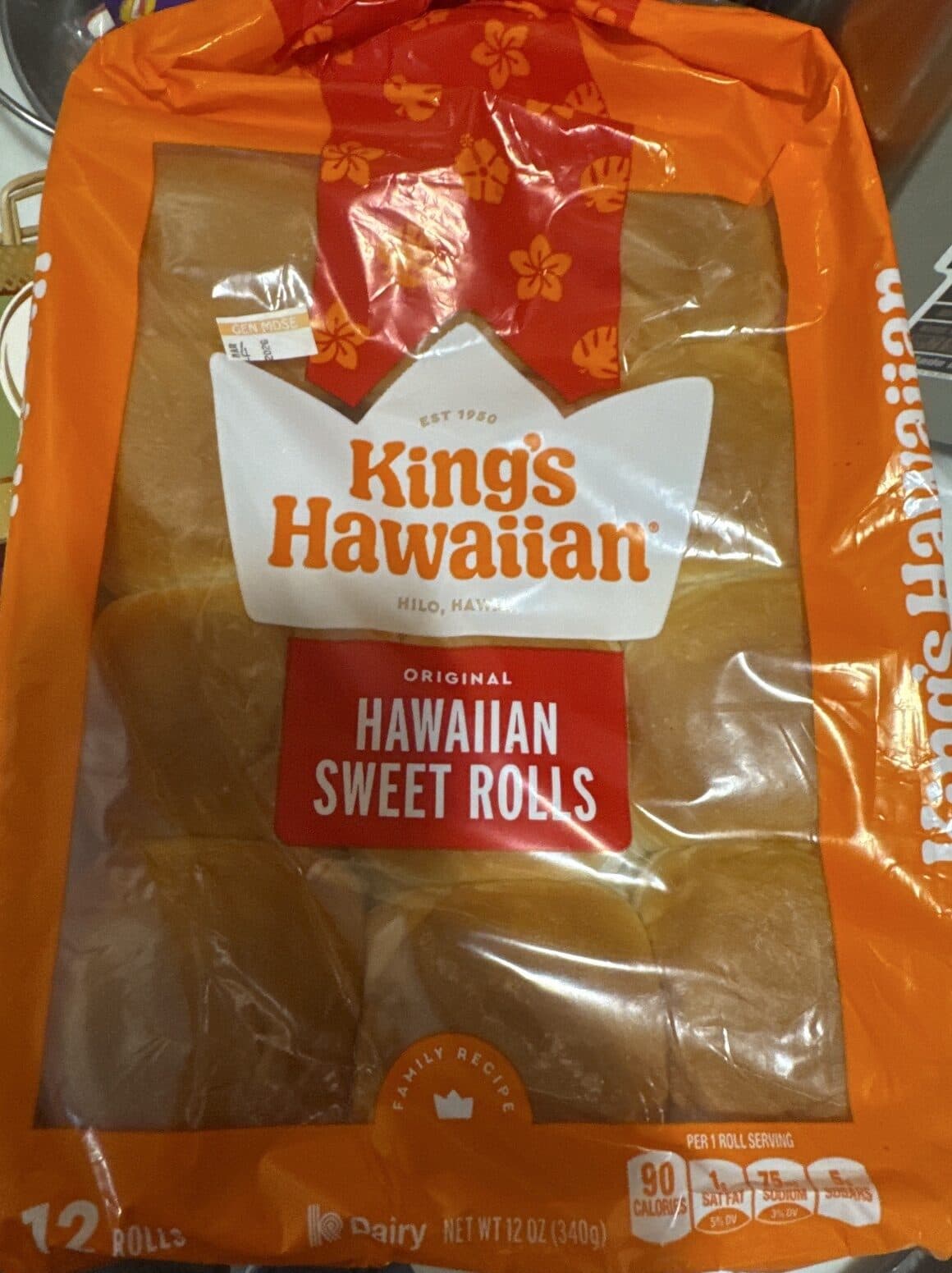 King's Hawaiian Hawaiian Sweet Rolls packshot