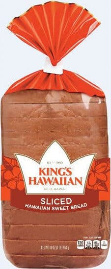 King's Hawaiian Sweet sliced bread packshot