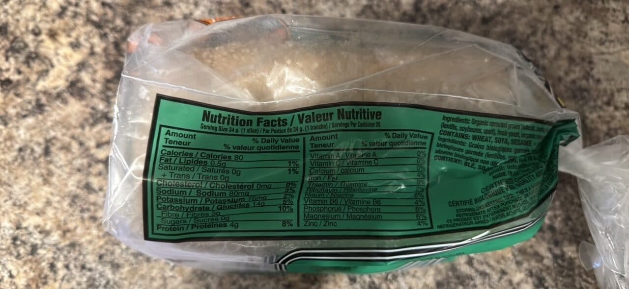 Food For Life Ezekiel 4:9 Sesame Flourless Sprouted Grain Bread packshot