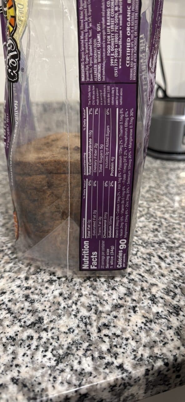 Food for Life Cinnamon Raisin 7 Sprouted Grains Bread packshot