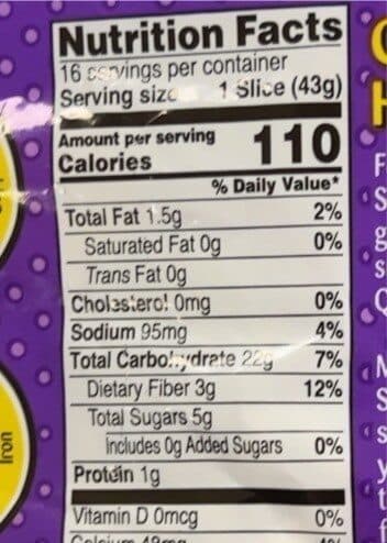 Food For Life Bread gluten free cinnamon raisin packshot