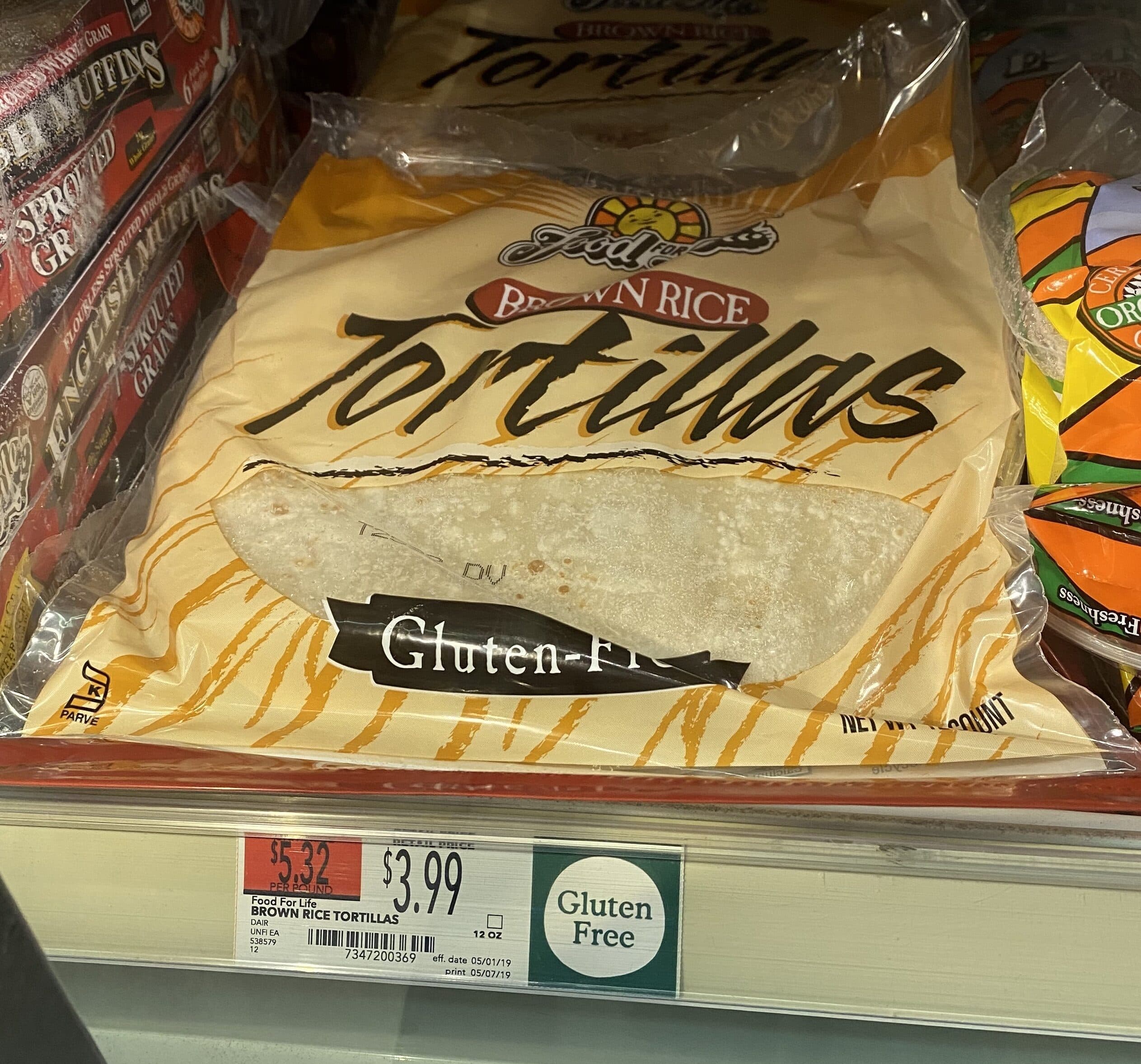 Food For Life Tortillas brown rice packshot
