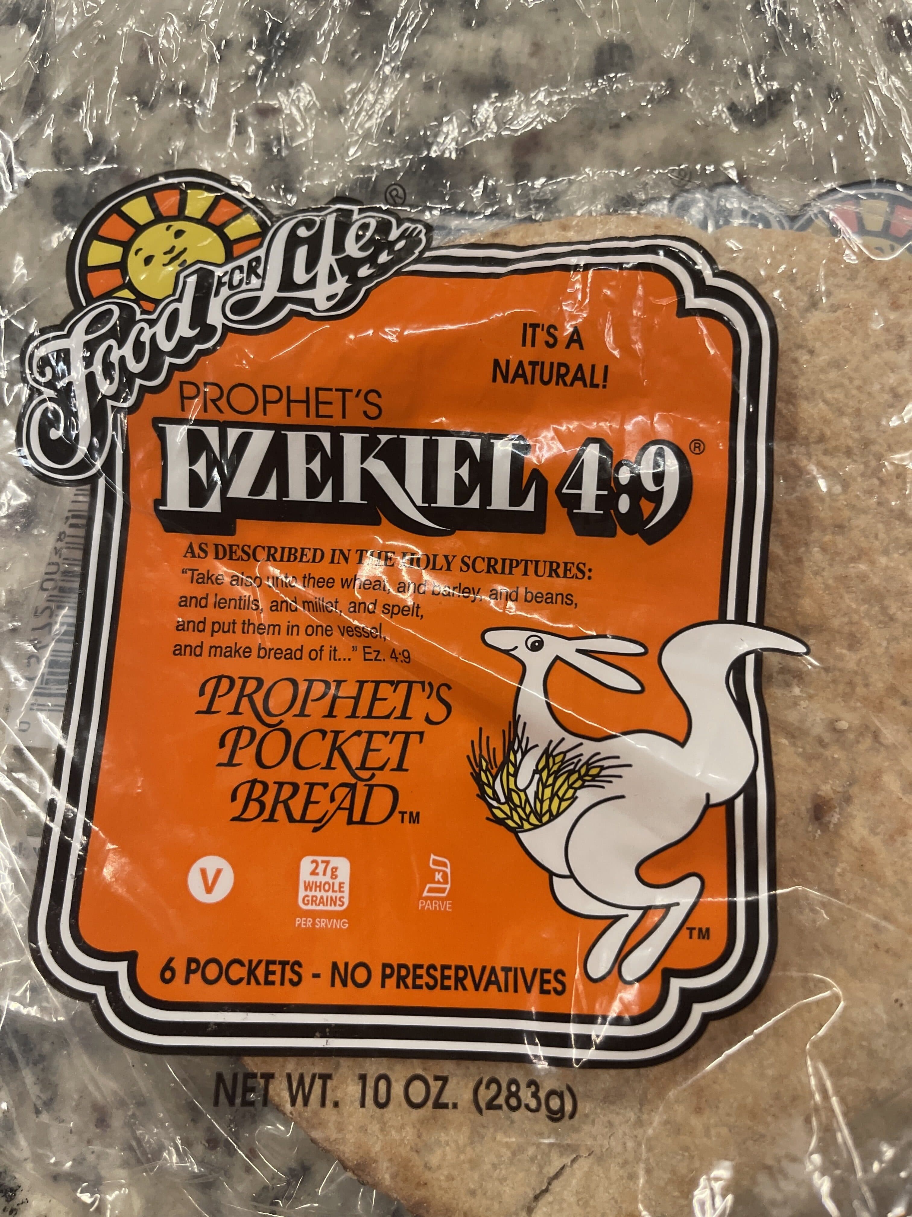 Food For Life Food for life, ezekiel 4:9, whole grain pocket bread packshot