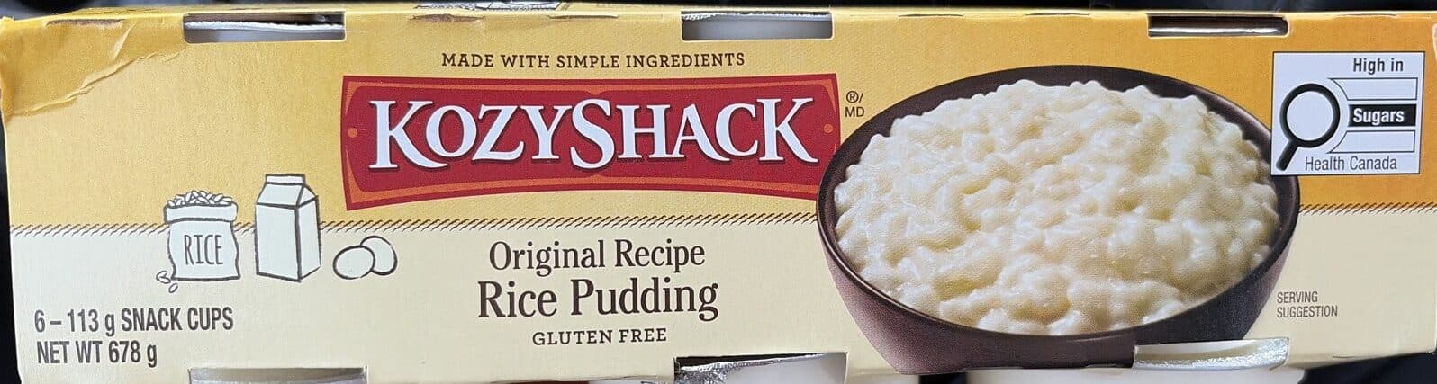 Kozy Shack Original Recipe Rice Pudding packshot