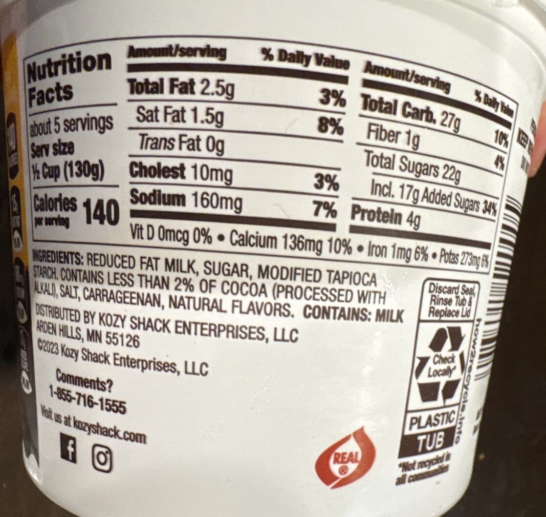 Kozy Shack Enterprises Llc Original recipe chocolate pudding packshot