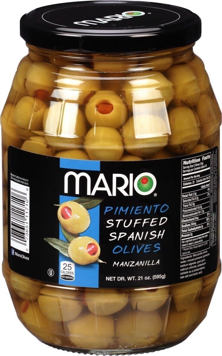 Mario Manzanilla Pimiento Stuffed Spanish Olives packshot