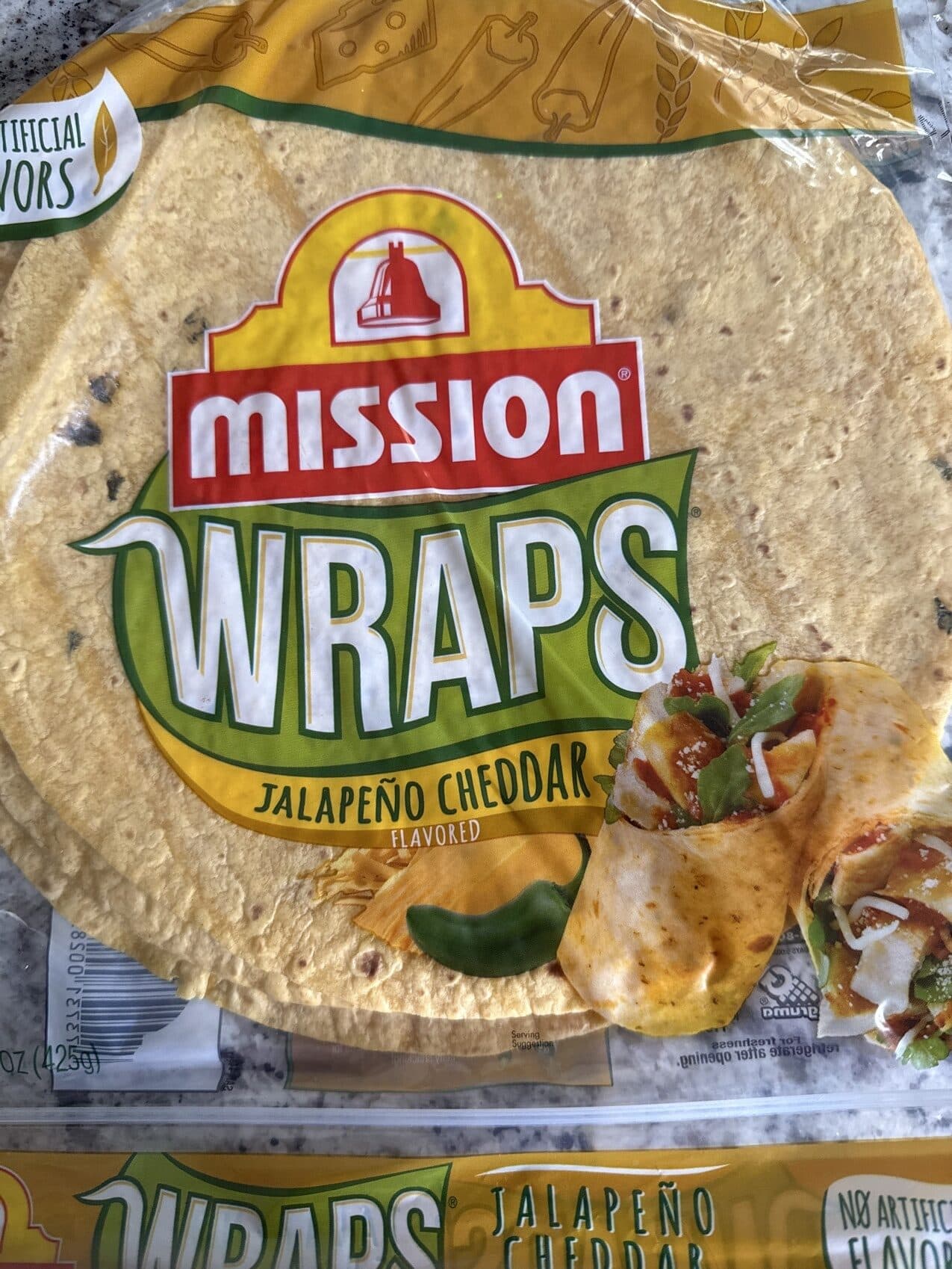 Mission Jalapeño Cheddar Wraps packshot