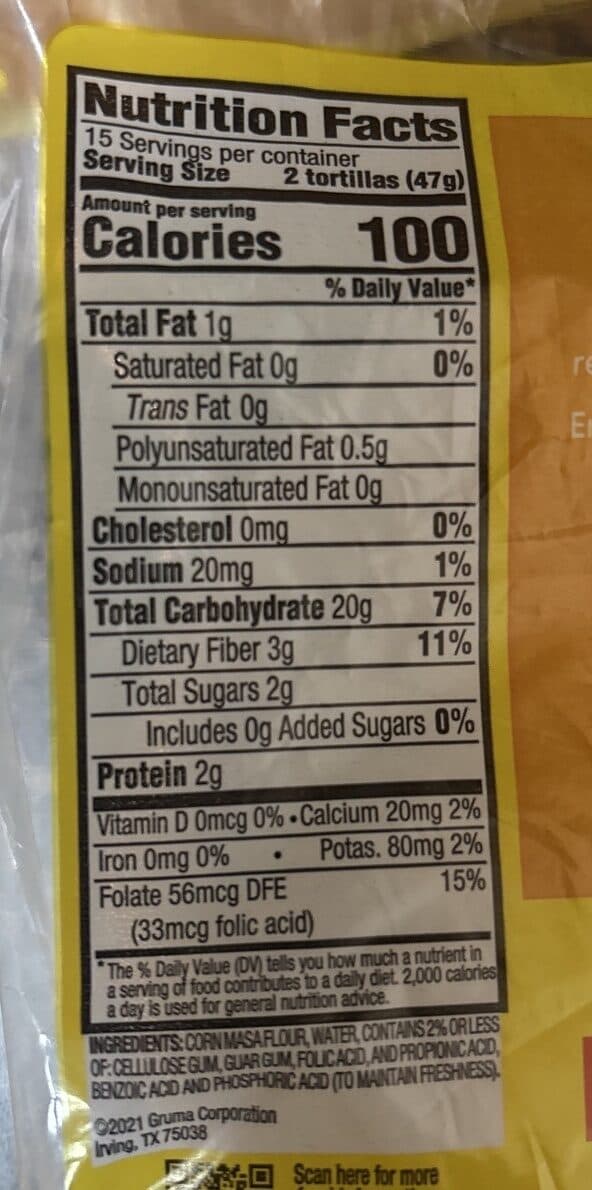 Mission White Corn Tortillas packshot