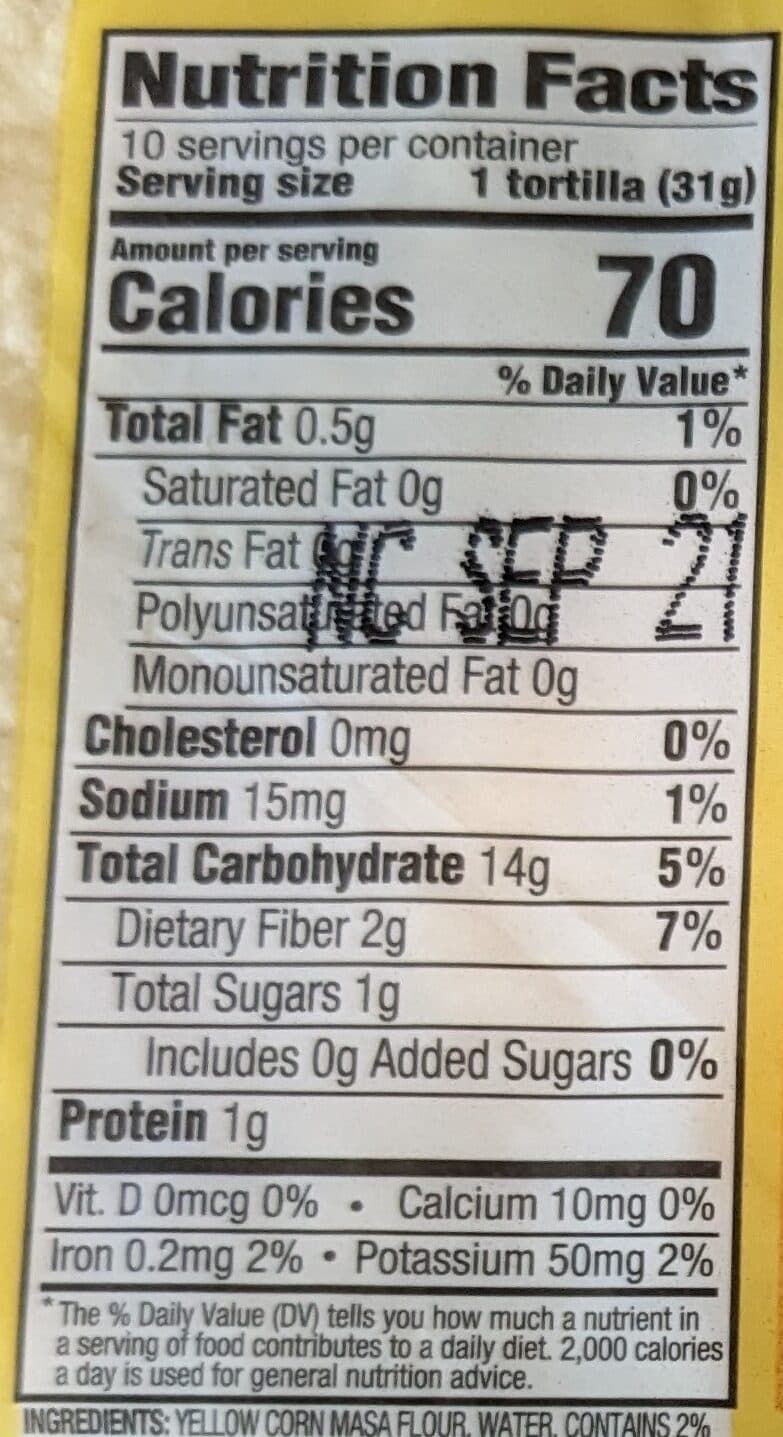 Mission Yellow Corn Tortillas packshot