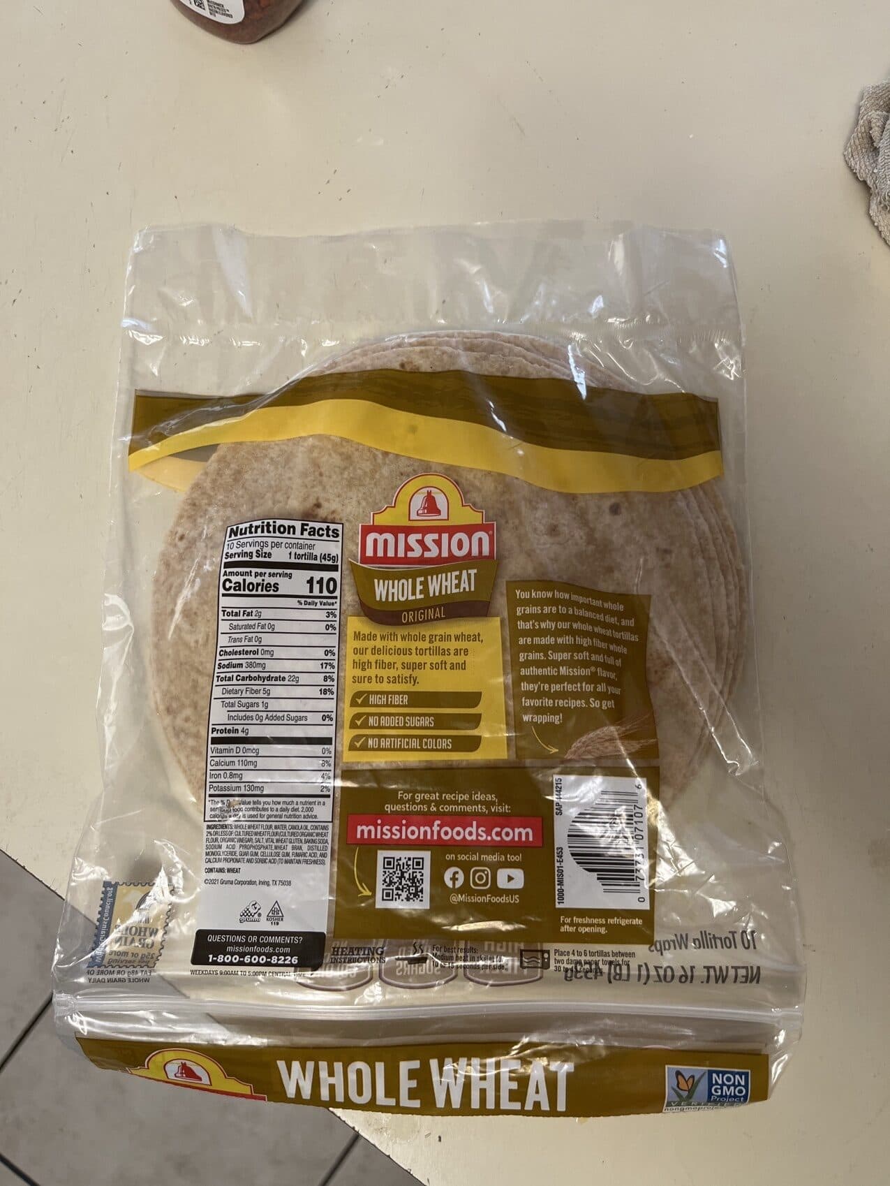 Mission Whole Wheat Original packshot