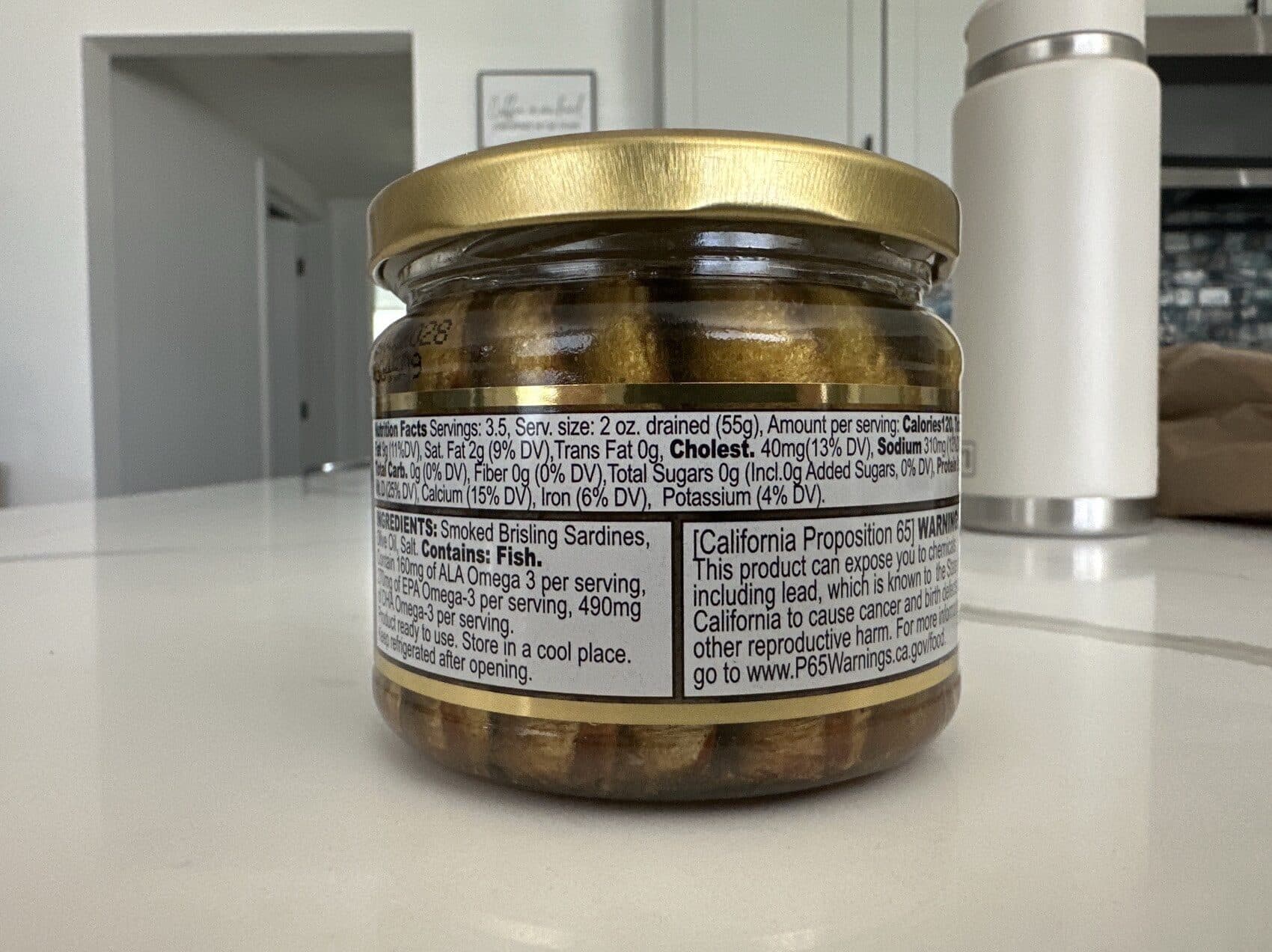 Polar Smoked brisling sardines in olive oil packshot