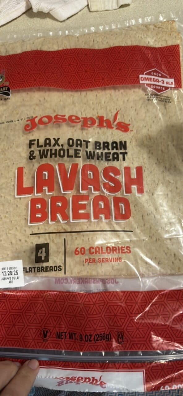 Joseph's Flax, Oat Bran & Whole Wheat Lavash Bread packshot