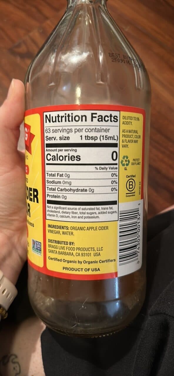 BRAGG APPLE CIDER VINEGAR packshot