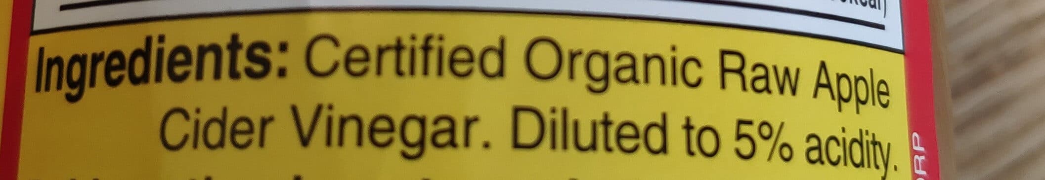 Bragg Organic Apple Cider Vinegar packshot