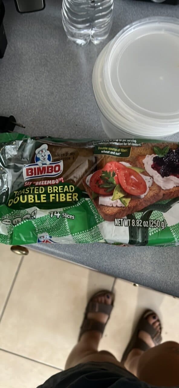Bimbo Toasted Bread Double Fiber packshot
