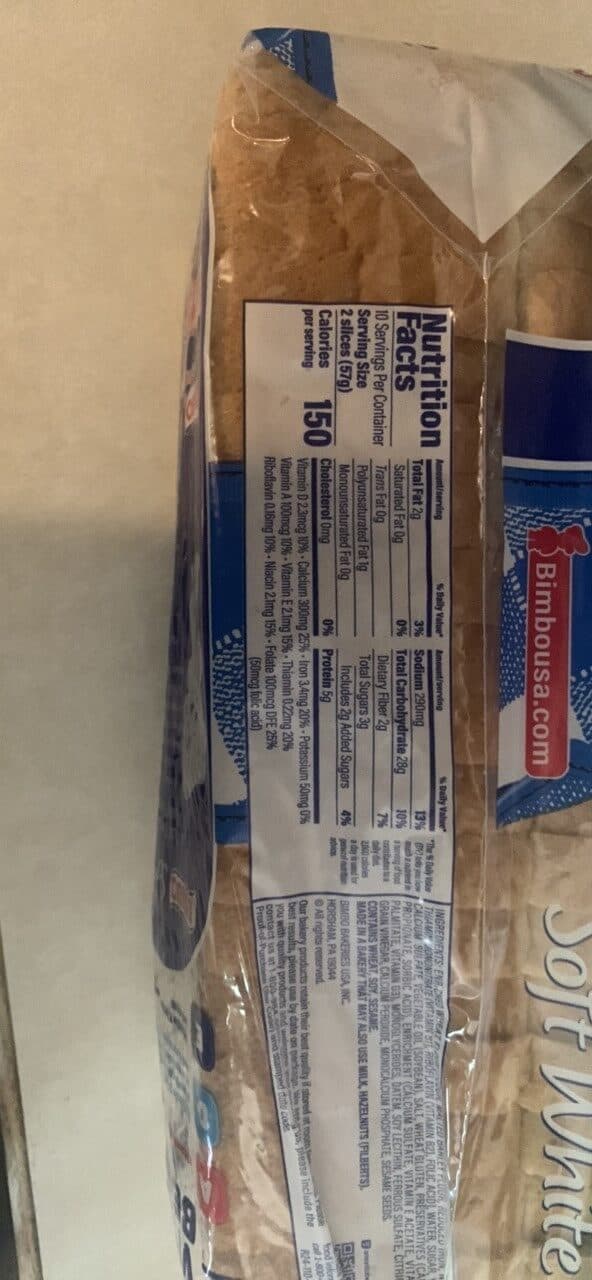 Bimbo Soft White Bread packshot