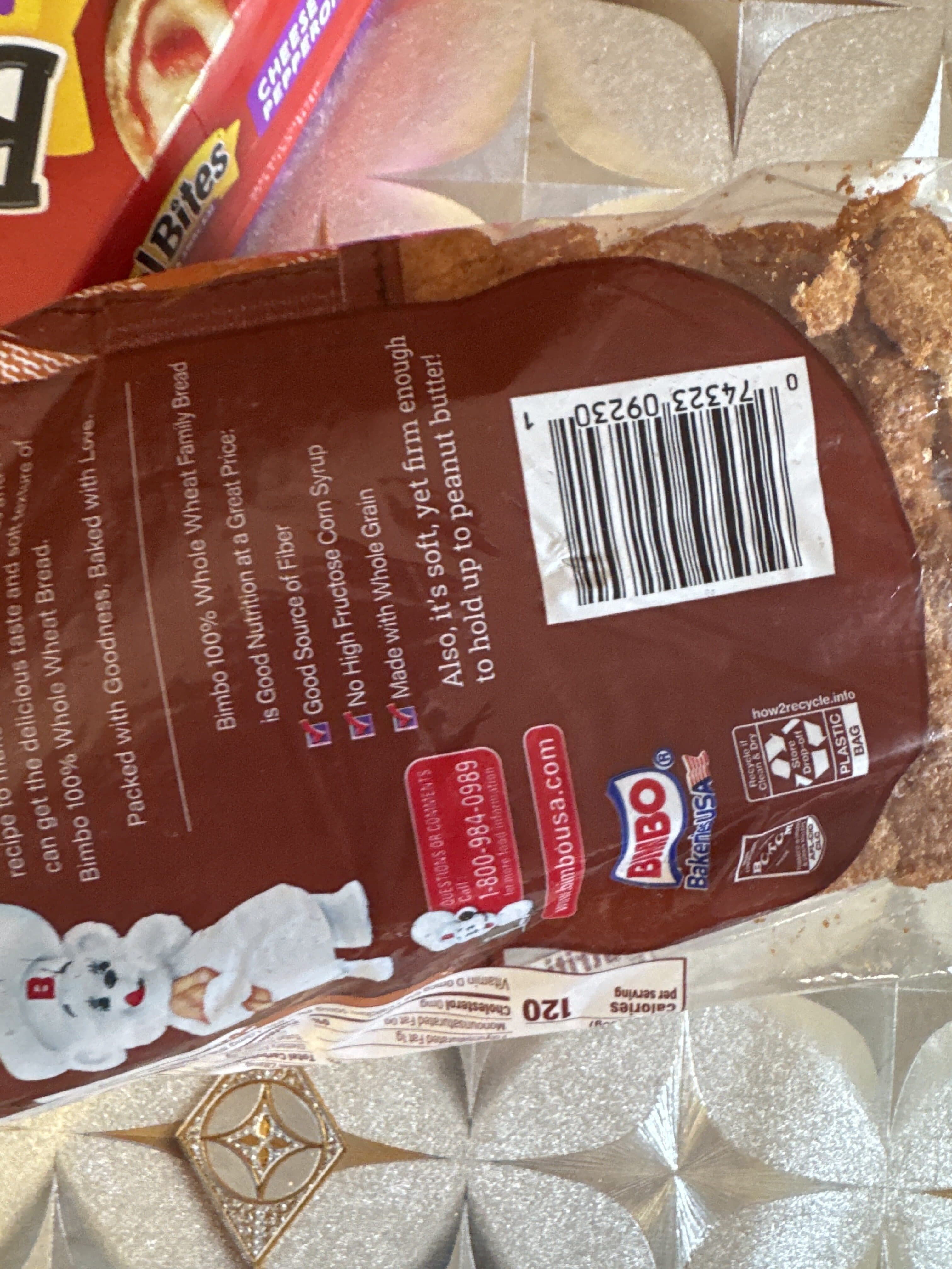 Bimbo 100% Whole Wheat Bread packshot