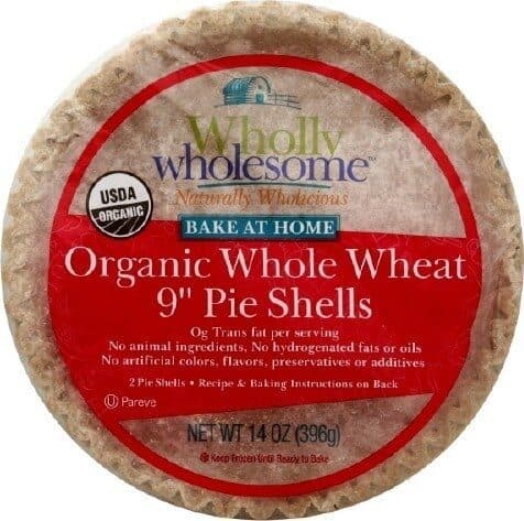 Wholly Wholesome Organic 9” 2pk Whole Wheat Pie Shells packshot