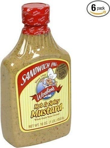 Woeber Mustard Mfg. Co. Sandwich pal hot spicy mustard imp packshot