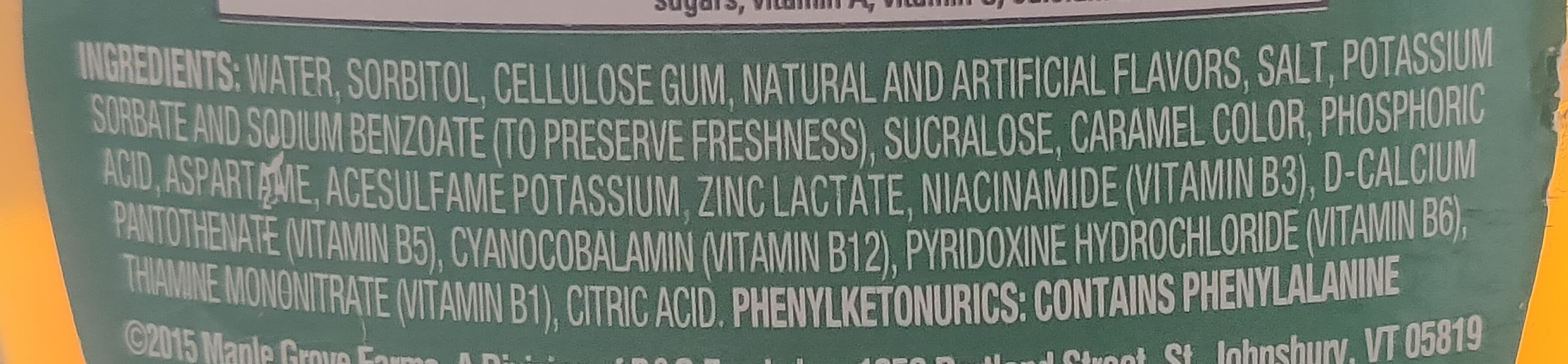 Vermont Vermont Sugar Free Low Calorie Syrup packshot
