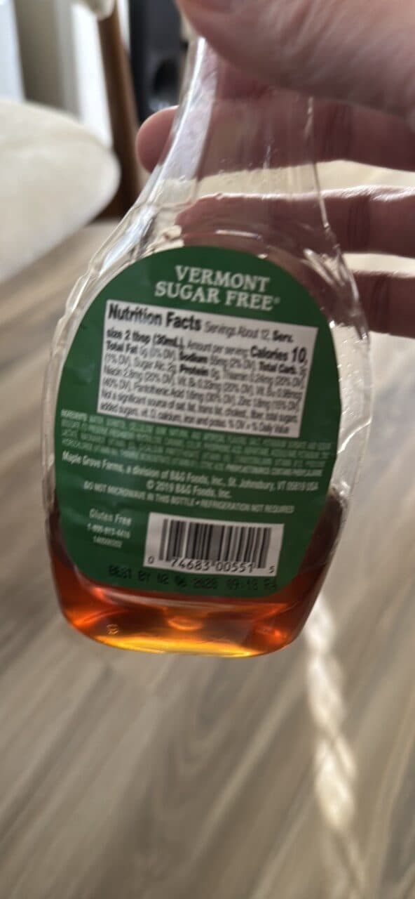 Vermont Vermont Sugar Free Low Calorie Syrup packshot