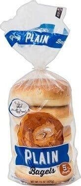 Western Bagel Baking Corp. Plain Bagels packshot