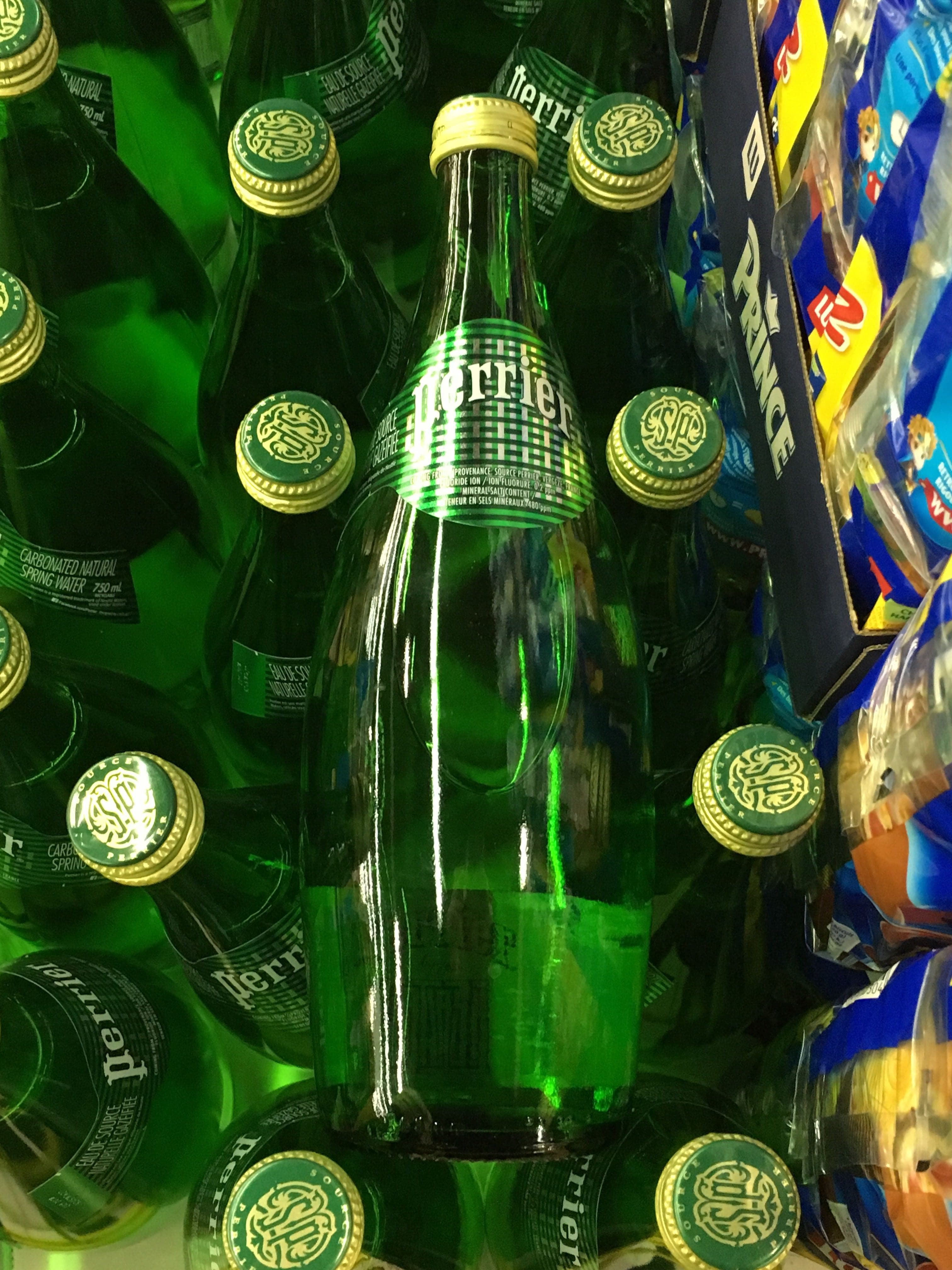 Perrier Carbonated mineral water packshot