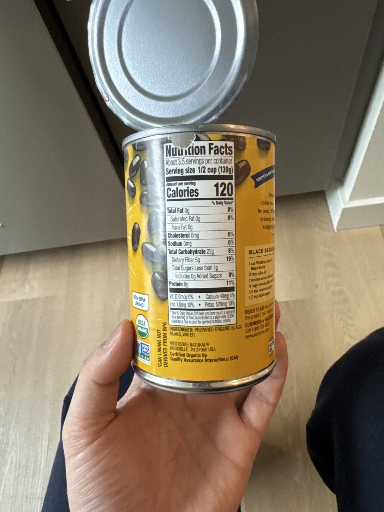 Westbrae Natural Organic Black Beans - No Salt Added packshot