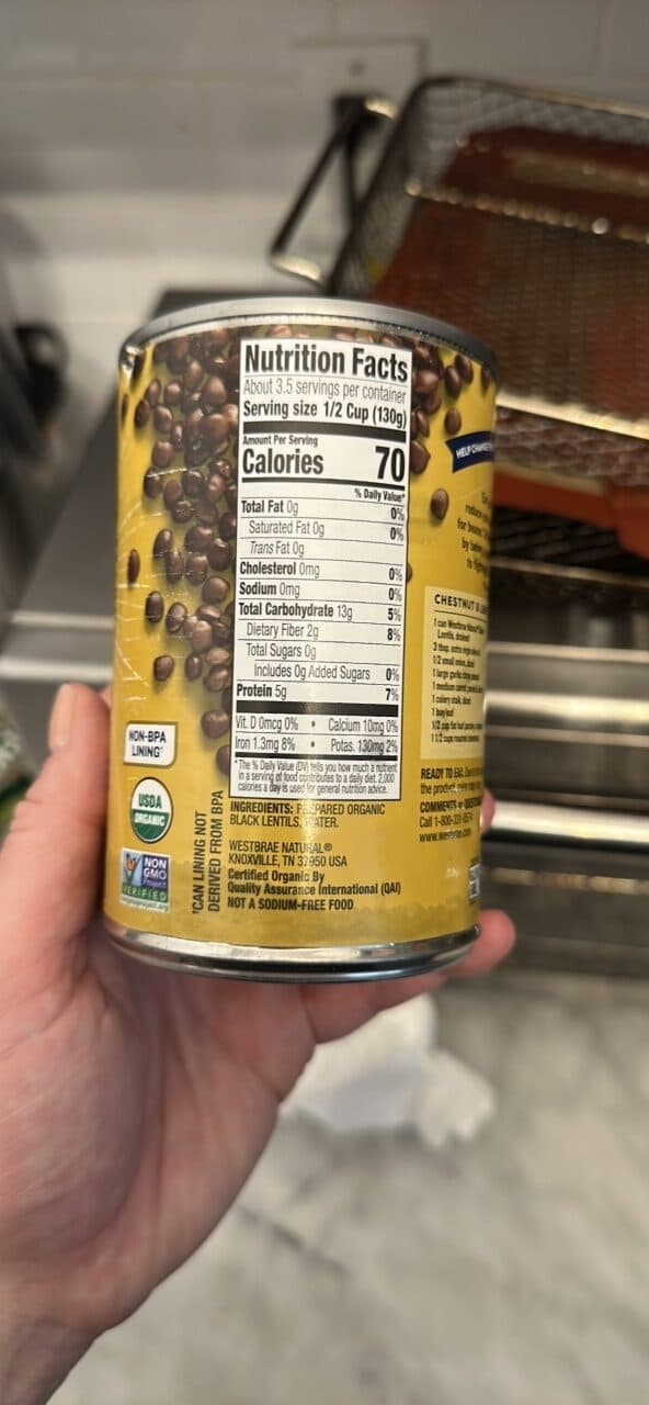Westbrae Natural Organic Black Lentils packshot